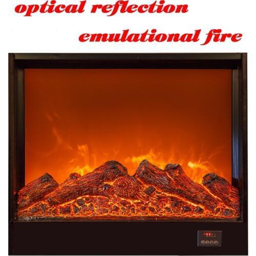 Firebox electric fireplace insert LED burner optical artificial emulational charcoal flame decoration