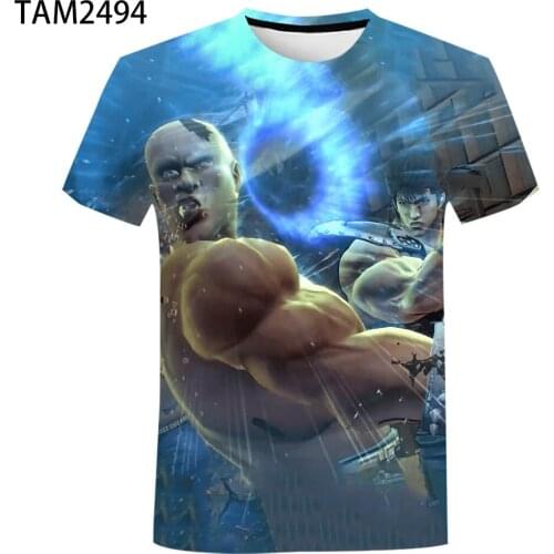 First Of The North Star T Shirt mens womens Casual Anime Street Style o-neck Short Sleeve Fashion Student childrens Top