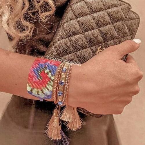 Pretty Bead Fashion MIYUKI Beaded Bracelet Set Bileklik Pulseras Mujer Handmade Woven Charm Bracelets Female Jewelry Gift