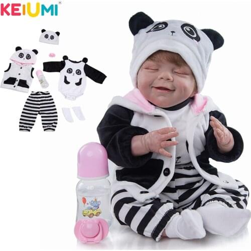 KEIUMI 20 Inch Reborn Newborn Doll Lovely Closed Eyes Reborn Baby Doll New Arrival Fast Delivery For Children Gift