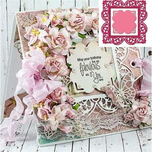 Frame Square Craft Scrapbooking Card Making Vogue Metal Cutting Dies Embossing Album