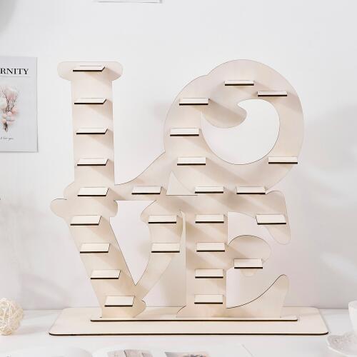 Love Wedding Decoration Heart Tree Ferrero Rocher Chocolate Stand Wooden Rustic Wedding Gift Display Stand Centrepiece Candy