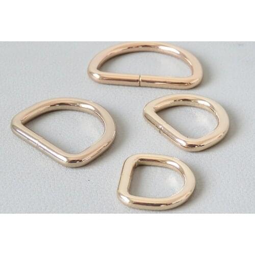 20Pcs 15mm 20mm 25mm 32mm Metal Straps Buckle For Bag Backpack Pet Dog Collar Half Round Shaped D Ring Clasp DIY Accessories