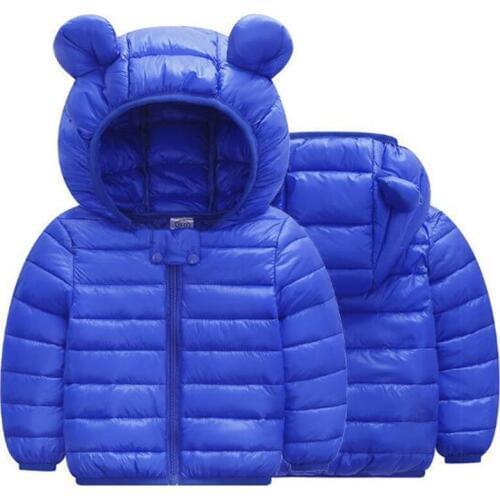 Fashion Winter Baby Boys Girls Coat Kids Warm jacket Children Hooded Outerwear