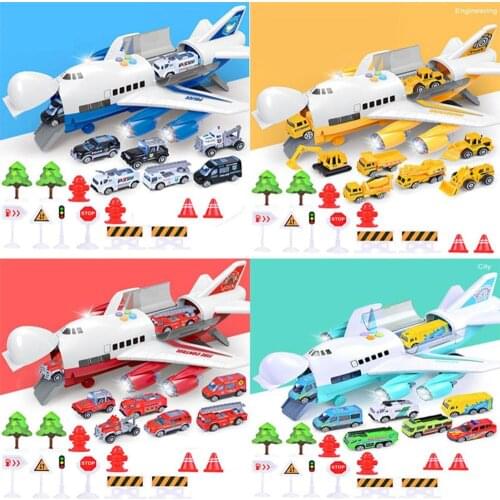 New Music Story Simulation Track Inertia Childrens Toy Aircraft Large Size Passenger Plane Kids Airliner Toy Car Free Gift