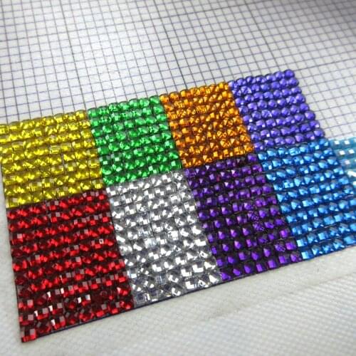 2021 New Crystal Square Drills For DIY Diamond Painting Cross Stitch Embroidery Rhinestone Colorful Mosaic Stone