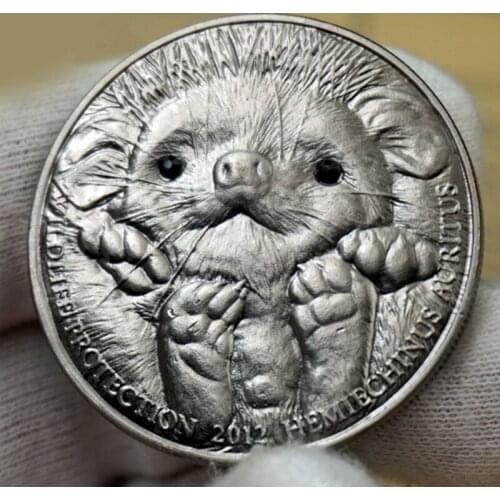 Animal commemorative coins bear leopard koala dinosaur silver home