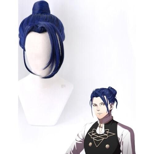 Fire Emblem ThreeHouses Felix Bun Wig Cosplay Costume Heat Resistant Synthetic Hair Men Women Party Wigs + Wig Cap