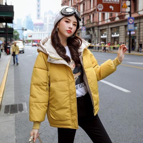 Winter Jacket Women 2019 Winter Long Letter Print Parkas Coat Double Warm Big Fur Collar Causal Hooded Parkas Jacket Women Coat
