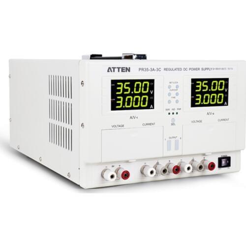 PR35-3A-3C Triple channel DC regulated power supply 0-30V/3A Dual variable 3 Channel Adjustable DC Power Supply