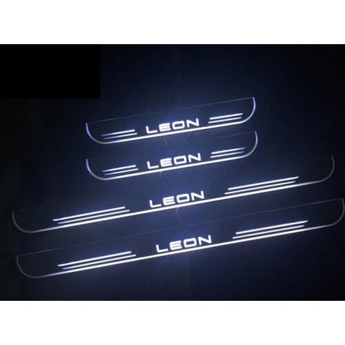 Welcome Pedal Lights For SEAT LEON MK2 MK3 1M 1P Pedal car Door Sill Pathway lamps led thresholds scuff plates Avante md auto