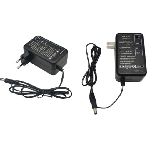 Travel Rechargeable 5000mAh 5V 9V 12V UPS Uninterrupted Backup Power Supply,5.5x5.1mm Output Battery for Camera Phone EU Plug