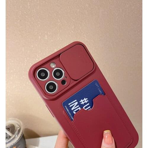 Luxury Original Card Bag Silicone Case for IPhone 11 12 Pro Max Shockproof Cover for IPhone 7 8 Plus XR X XS Max 12 Coque Funda