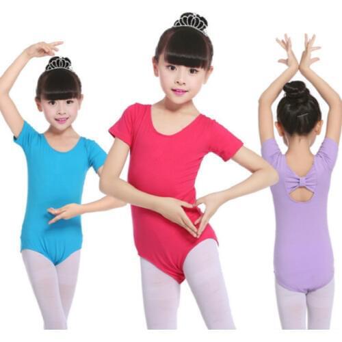 Rhythmic gymnastics leotard for girls cotton ballet kids competition performance dance wear costumes children bodysuit jumpsuit