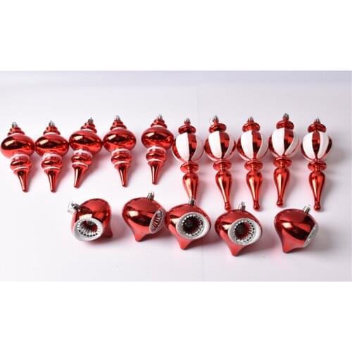 Christmas tree decoration shaped long gourd onion ball hanging ball rattan ornaments window display ornament ball