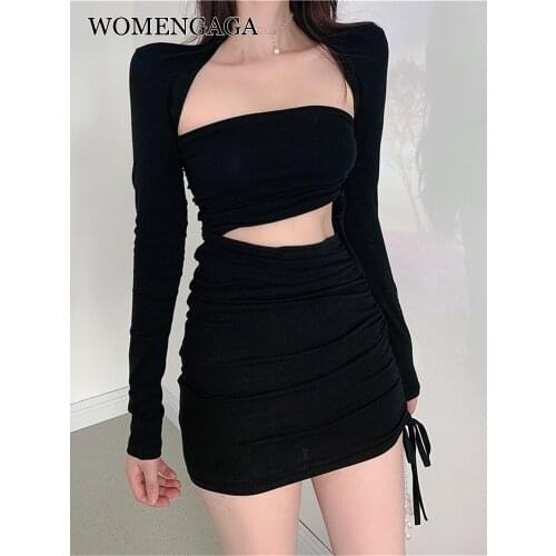 WOMENGAGA Long Sleeve Summer Dresses