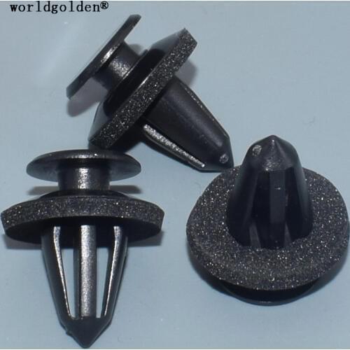 Worldgolden 100pcs plastic fasteners Trim Panel Retaining Clip for FIAT#46835626, PEUGEOT#9345A1*,FIAT#71738386