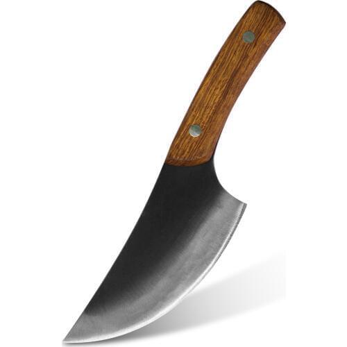 XYj Handmade Kitchen Knife Butcher Slaughter Knife Full Tang Chef Knife High Manganese Steel Clad Steel Cleaver Knife Accessori