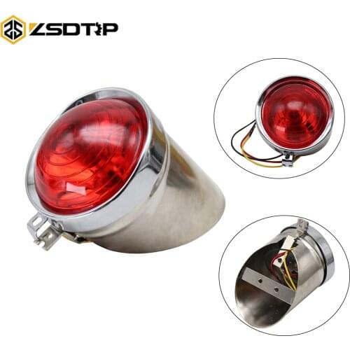 ZSDTRP Motorcycle LED Taillight Bates Rear Tail Brake Stop Light 12V For BMW R71 R75 Ural M72 KS750 CJ-K750 K750 MB750 DNEPR