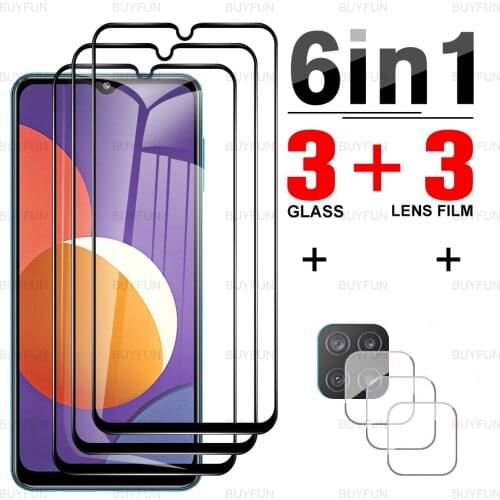 Black edge tempered glass for Samsung M12 6.5'' full cover front protective glass for samsung galaxi m 12 12m lens safety film