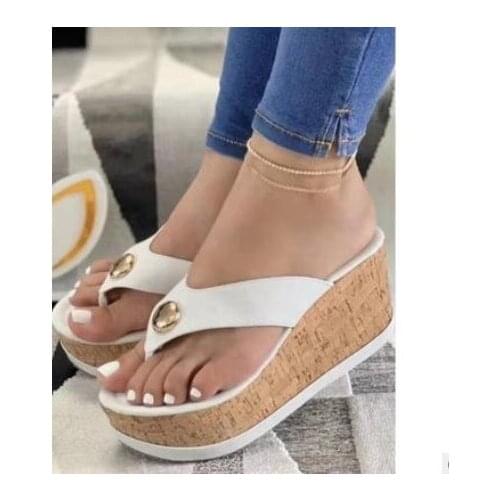 Women PU leather outdoor slippers 2021 plus size 35-43 women shoes slippers summer sexy sandals casual flip flops shoes