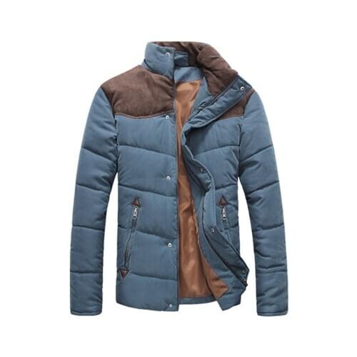 Winter Jacket Men Warm Casual Parkas Cotton Stand Collar Winter Coats Male Padded Overcoat Outerwear Clothing 4XL