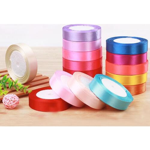 2Meters/Roll 2cm Silk Satin Ribbons DIY Handmade Craft Supplies Christmas Halloween Wedding Decoration Gift Wrapping Ribbons