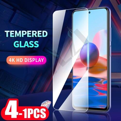 4-1Pcs 9H protective film for Redmi Redmi note 6 7 7s on the tempered glass 8 8T pro phone screen protector smartphone