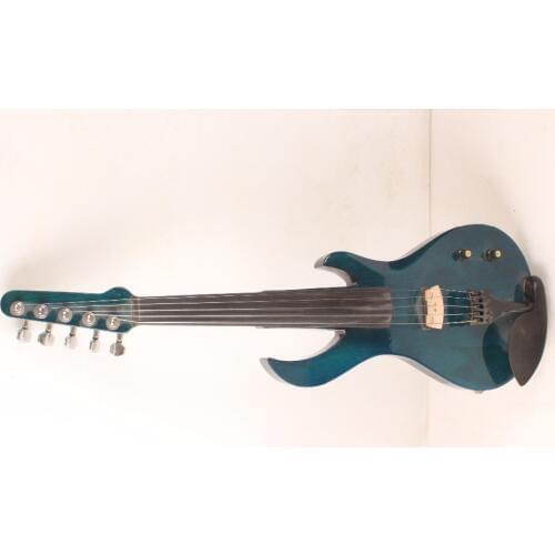 5 String Electric Violin New 4/4 Flame guitar shape Solid wood Powerful Sound fret 1-5