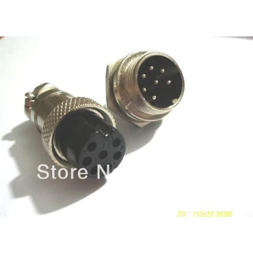 50 set GX16 16mm 7 Pin Audio Cable Chassis Mount Connector New