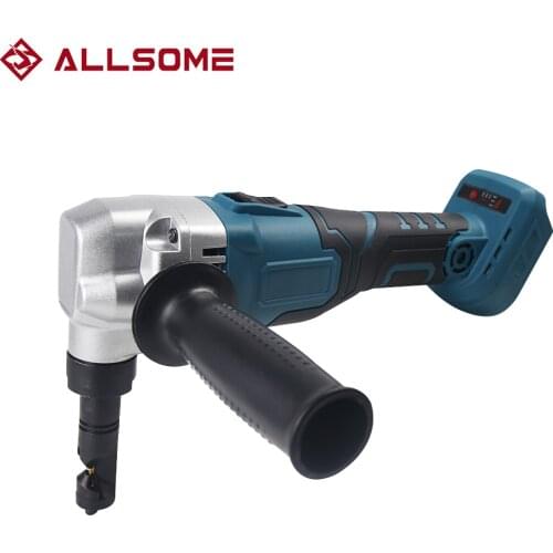 ALLSOME PT018 Lithium-Ion Cordless Nibbler Sheet Metal Nibbler Brushless Electric Punching Shear For Makita 18V Battery