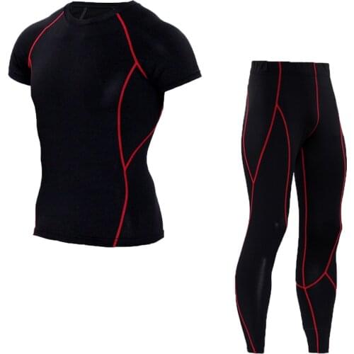 Boxing Cycling Mma Bjj Jerseys MTB Mountain Bike Clothing Quick-Dry Racing Jogging T shirt Leggings Set Compression Sportsuit