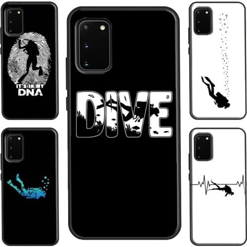 Scuba Diver Diving Case For Samsung Note 20 Ultra Note 9 10 Lite Case For Galaxy S20 FE S8 S9 S10 Plus S10e