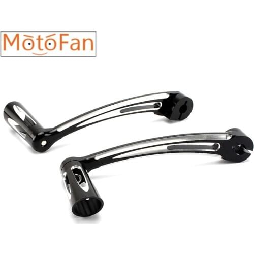 Black Shift Lever CNC Cut Heel Toe Shifter Peg for Touring Electra Glide Street Glide Softail Fatboy FL