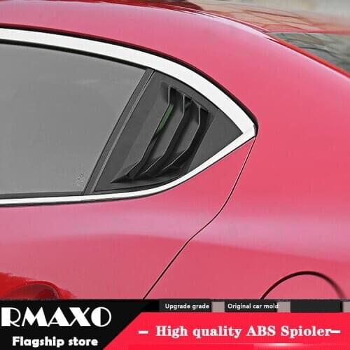 For Mazda3 Axela 2014-2017 Sedan ABS Rear Door Window shades Louver Frame Window Sill Molding Cover Sticker Trim