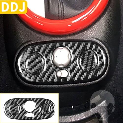 For Mini Cooper S One Hatch R50 R53 2005 2006 Car Power Mirror Switch Center Console Button Panel Cover Carbon Fiber Sticker