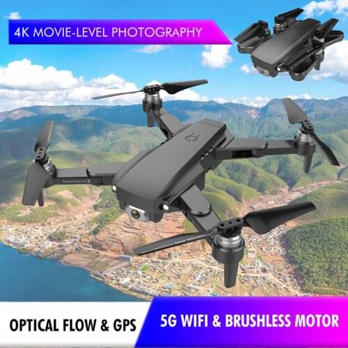 RC Drone with 4K Camera Brushless Drone Dual Camera 5G WiFi FPV GPS Optical Flow Positioning Gesture Photo Video RC Qudcopter