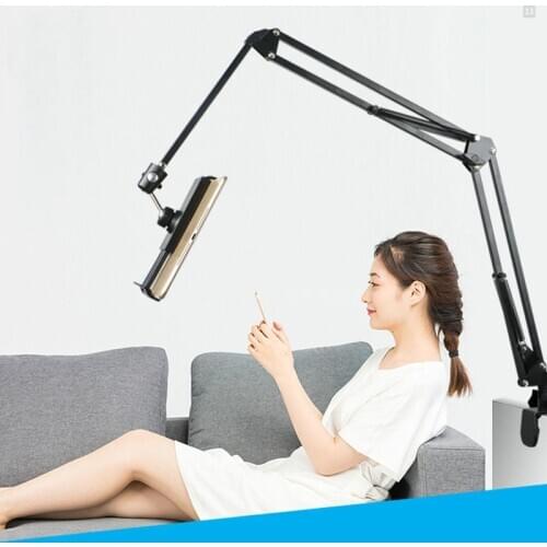 Flexible Long Arm Mobile phone tablet stand holder For iPad Mini Air iPhone Xiaomi Huawei Lazy Bed Desktop Clip Metal Bracket