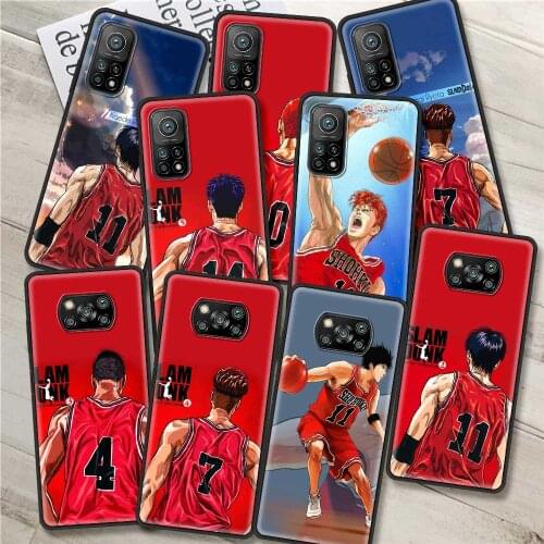Hot-blooded Slam Dunk Phone case For Xiaomi10T Lite 11 11X 11i Ultra Pro 10S 9T 9 SE 8 Lite Shell Caso Fundas Tpu Soft Bumper
