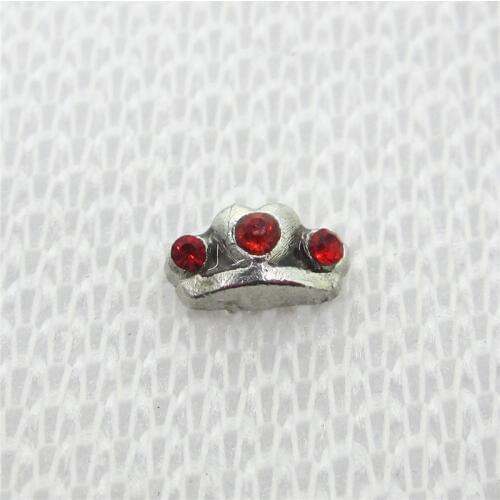 Hot selling 20pcs/lot Crystal Crown floating charms living glass floating memory lockets Diy Jewelry charms