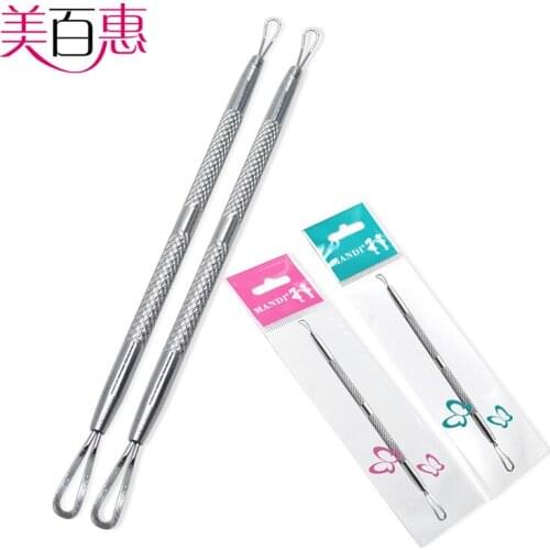 Remove Acne Blackheads Double Headed Pressure Ring Squeeze Tool Acne Pin