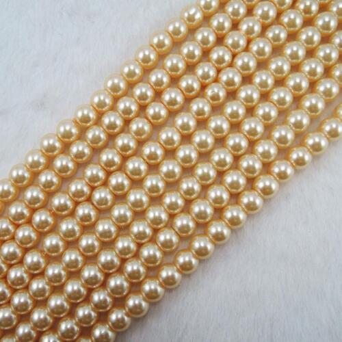 4.6.8.10.12.14mm Glass Pearl Imitation Round Beads Loose Pearls for Bracelet DIY Jewelry Making GL-27