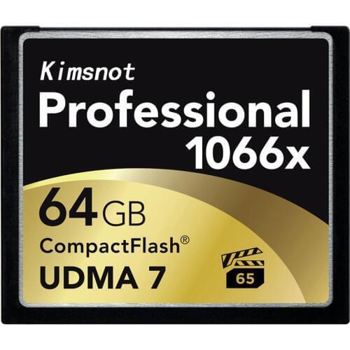 Kimsnot Professional 1066x Memory Card CF Card CompactFlash 32GB 64GB 128GB 256GB Compact Flash UDMA7 High Speed 160Mb/s