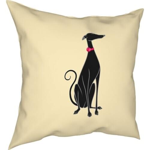 Snooty Square Pillow Case Polyester Throw Pillow Greyhound Whippet Sighthound Dog Fashion Cushion Covers