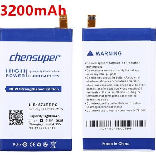 NEW 3100mAh LIS1574ERPC Li-ion Phone Battery for Sony Xperia E4 E2003 E2033 E2105+Free tools