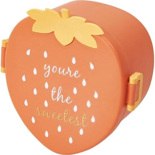 M17D Strawberry Shaped Student Adult Lunch Box Suitable for Employee Welfare Business Gifts for Awards and Commemorations