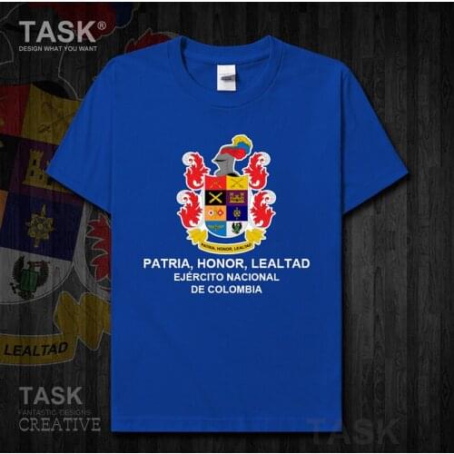 Army Colombia mens cotton sports Military Tactical Army country clothes Short sleeve t-shirt new Tops t shirt sweatshirt 01