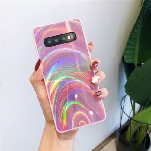 LS Soft Phone Case for Samsung A6 Plus A9 Star Pro J4Plus J4 Prime J415 Rainbow Jelly Back Cover for A10S A20S S11Lite A51A71S20