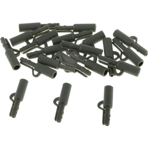 20pcs Heavy Duty Safety Lead Clip Set Quick Change Clip Tube Carp Fishing Tackle 25mm