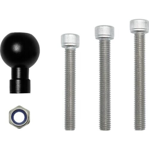 New Motorcycle Handlebar Clamp Base W/ 1" Ball & M8 Screw RAM Mounts Moto Phone Holder Handlebar Bolt Bracket Moto Accessories